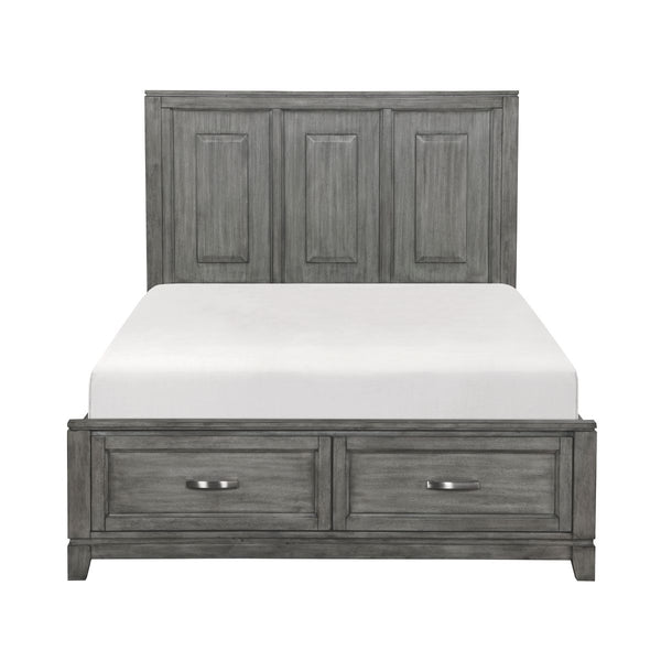 Garretson Queen Platform Bed with Footboard Storage