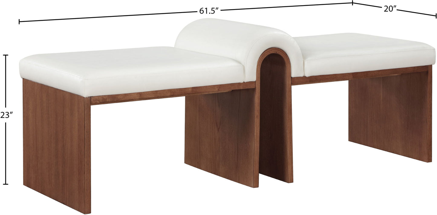 Delphine - Bench - Walnut Base