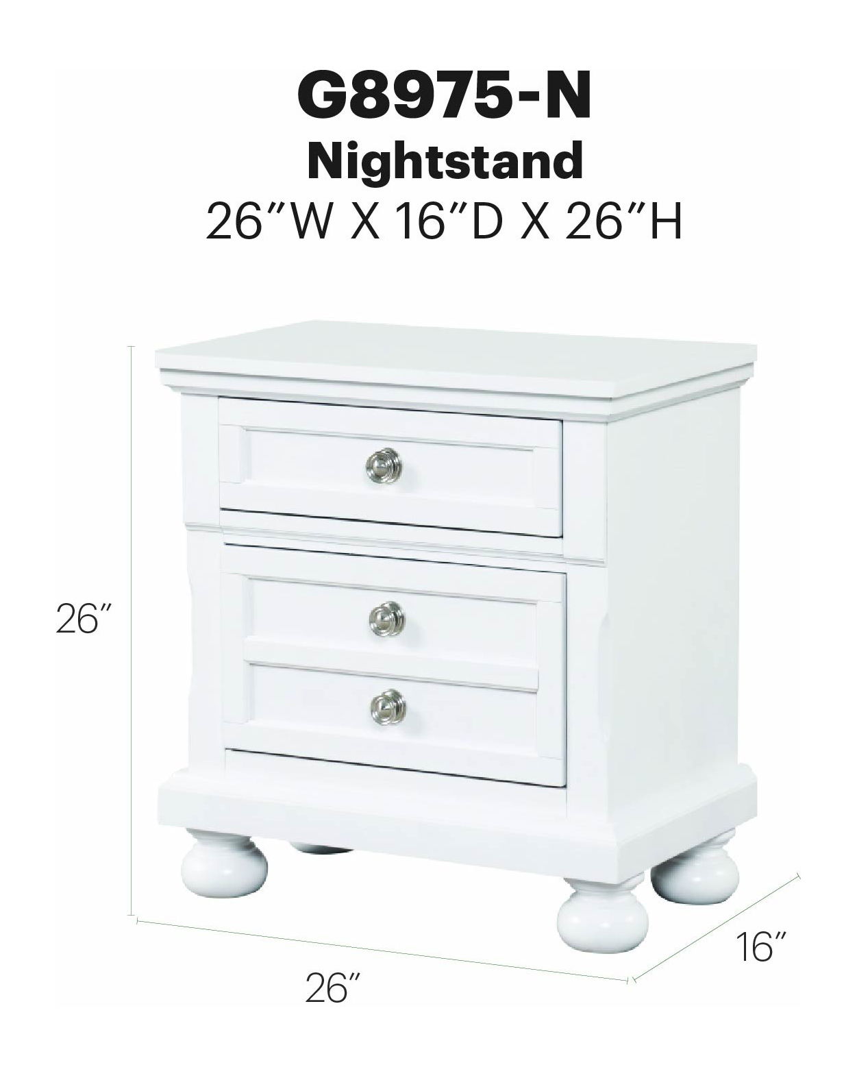 Glory Furniture - Meade - Nightstand