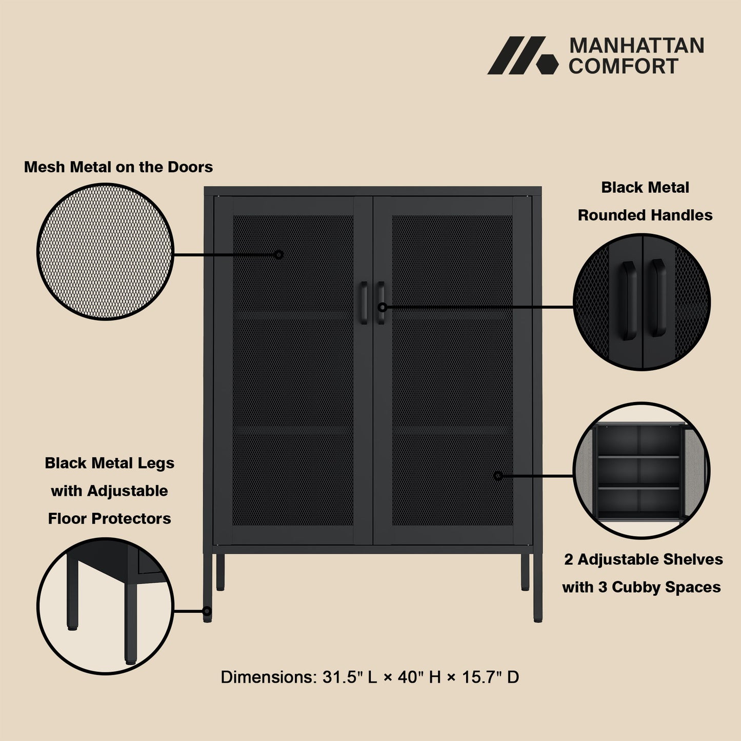 Manhattan Amelia - Accent Cabinet
