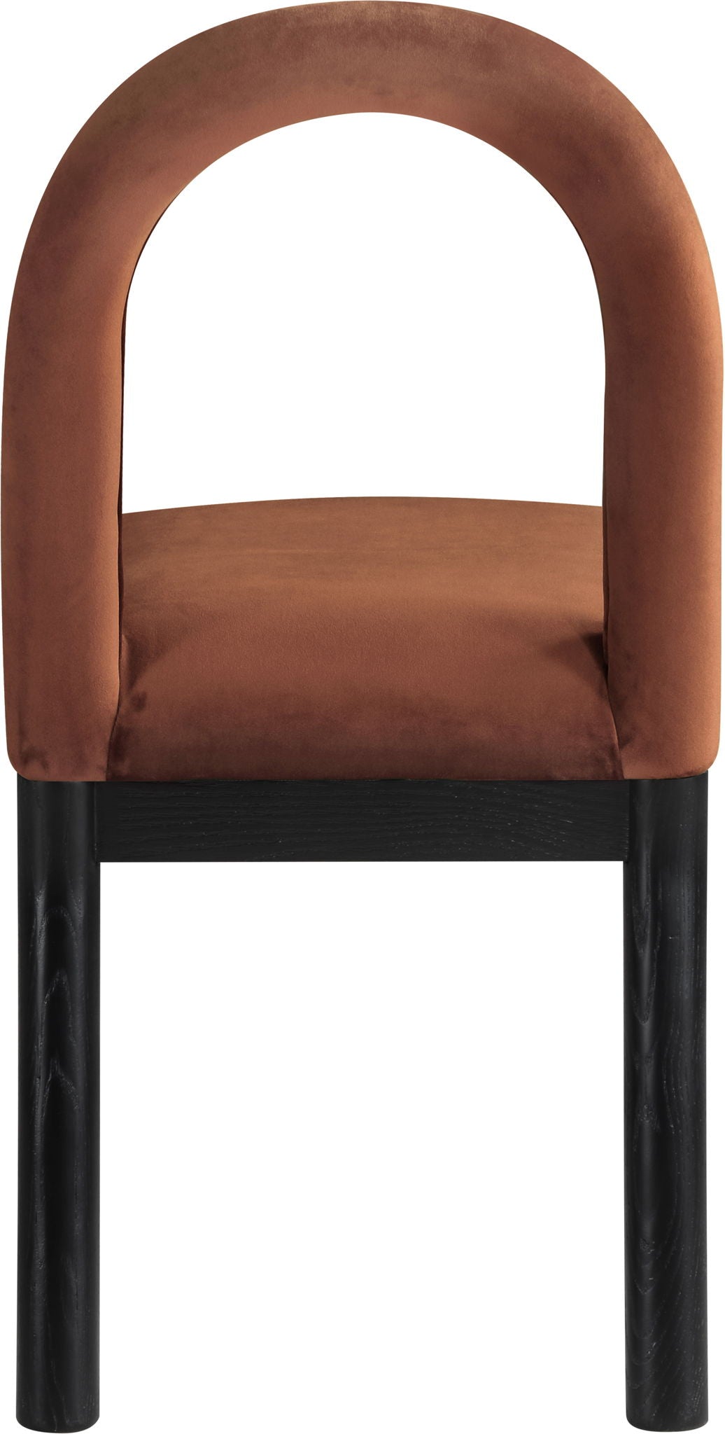 Conrad - Velvet Dining Chair With Black Legs