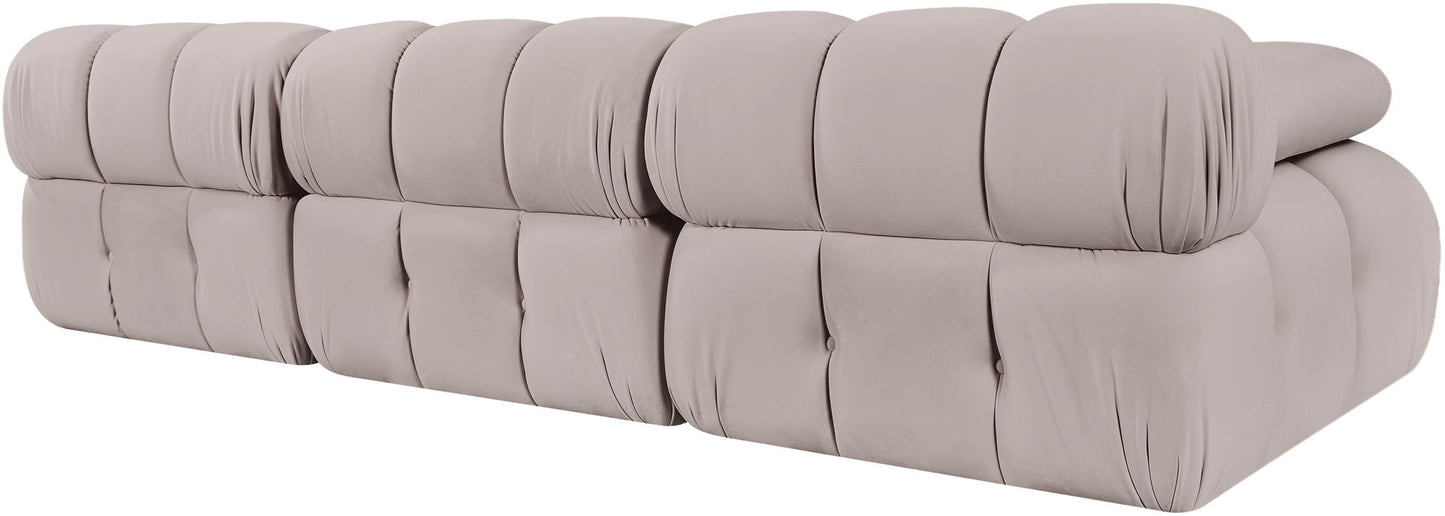 Orin - Velvet 3 Piece Modular Sofa