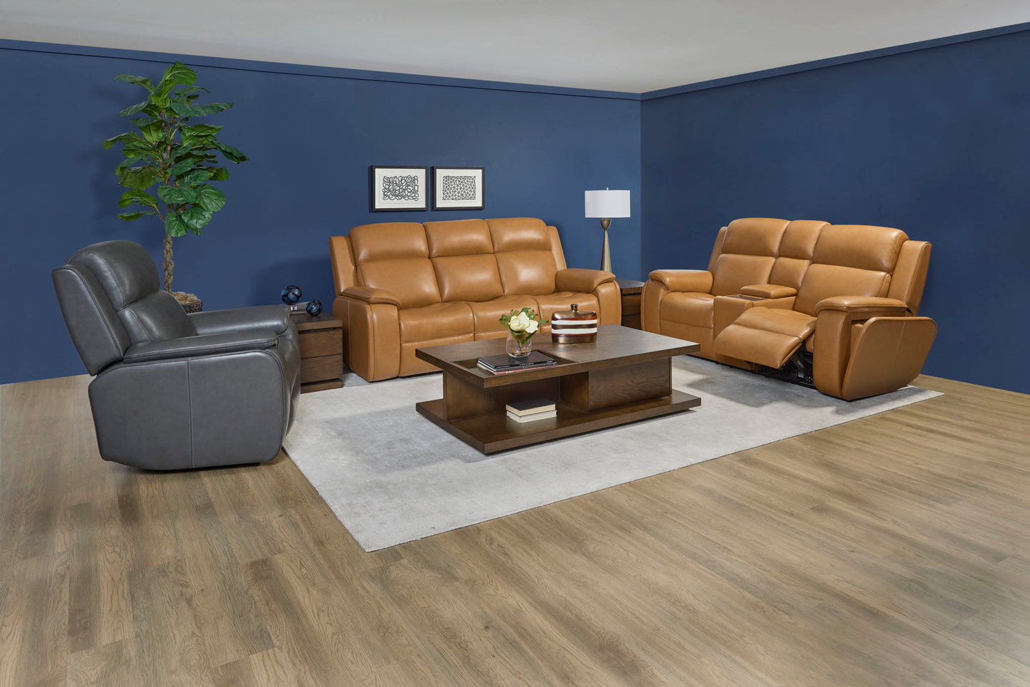 Ziggy - Power Reclining Sofa With Power Headrest, Lumbar, Heat & Massage