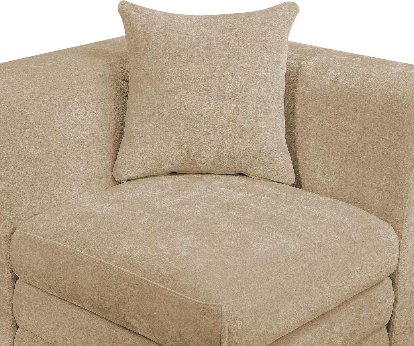 Stellar - Chenille Fabric Upholstered Modular Armless Chair