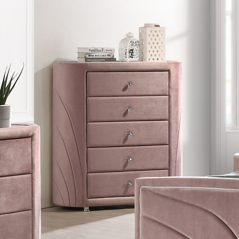 Salonia - Chest - Pink Velvet