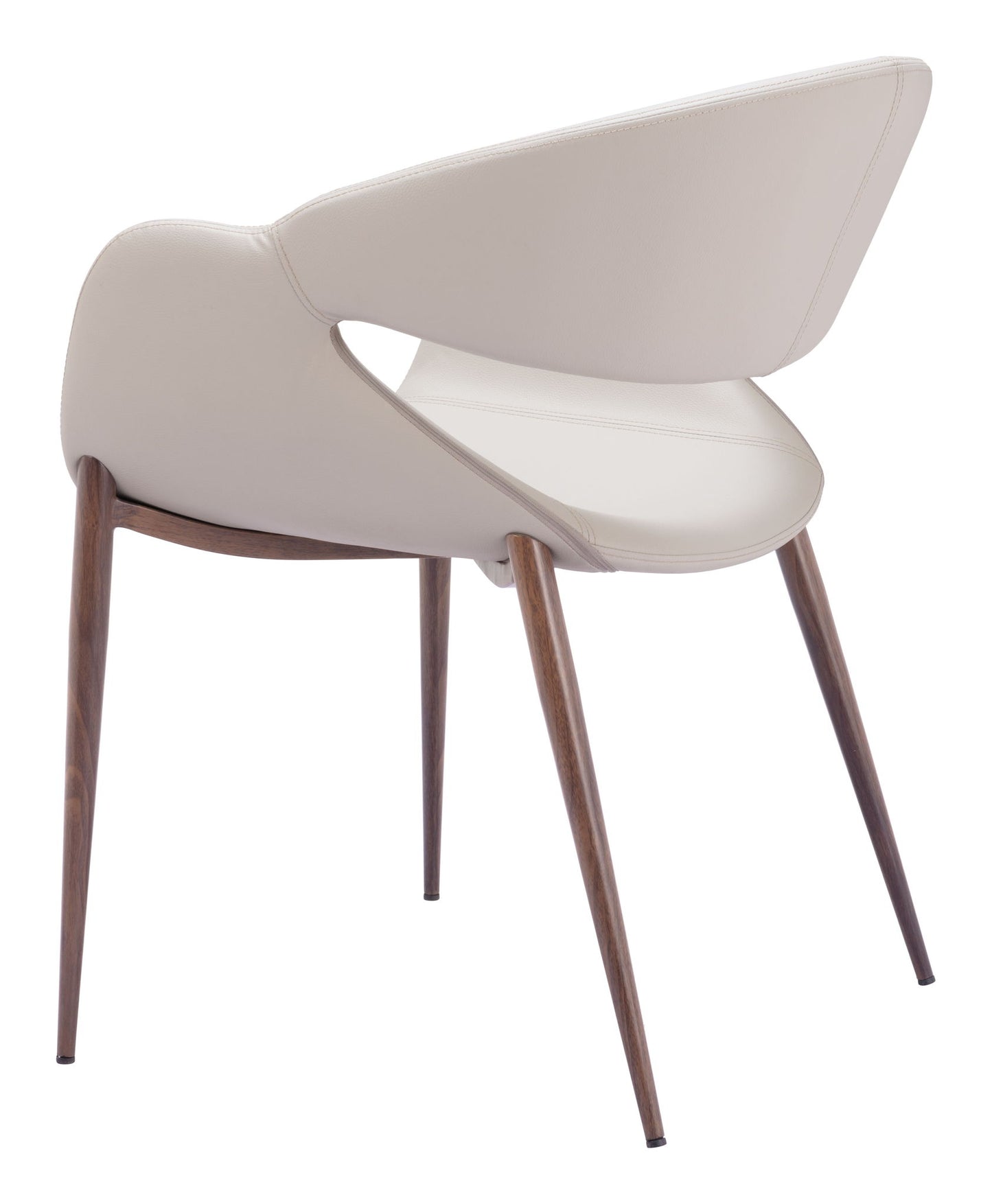 Limay - Dining Chair (Set of 2) - Beige / Walnut
