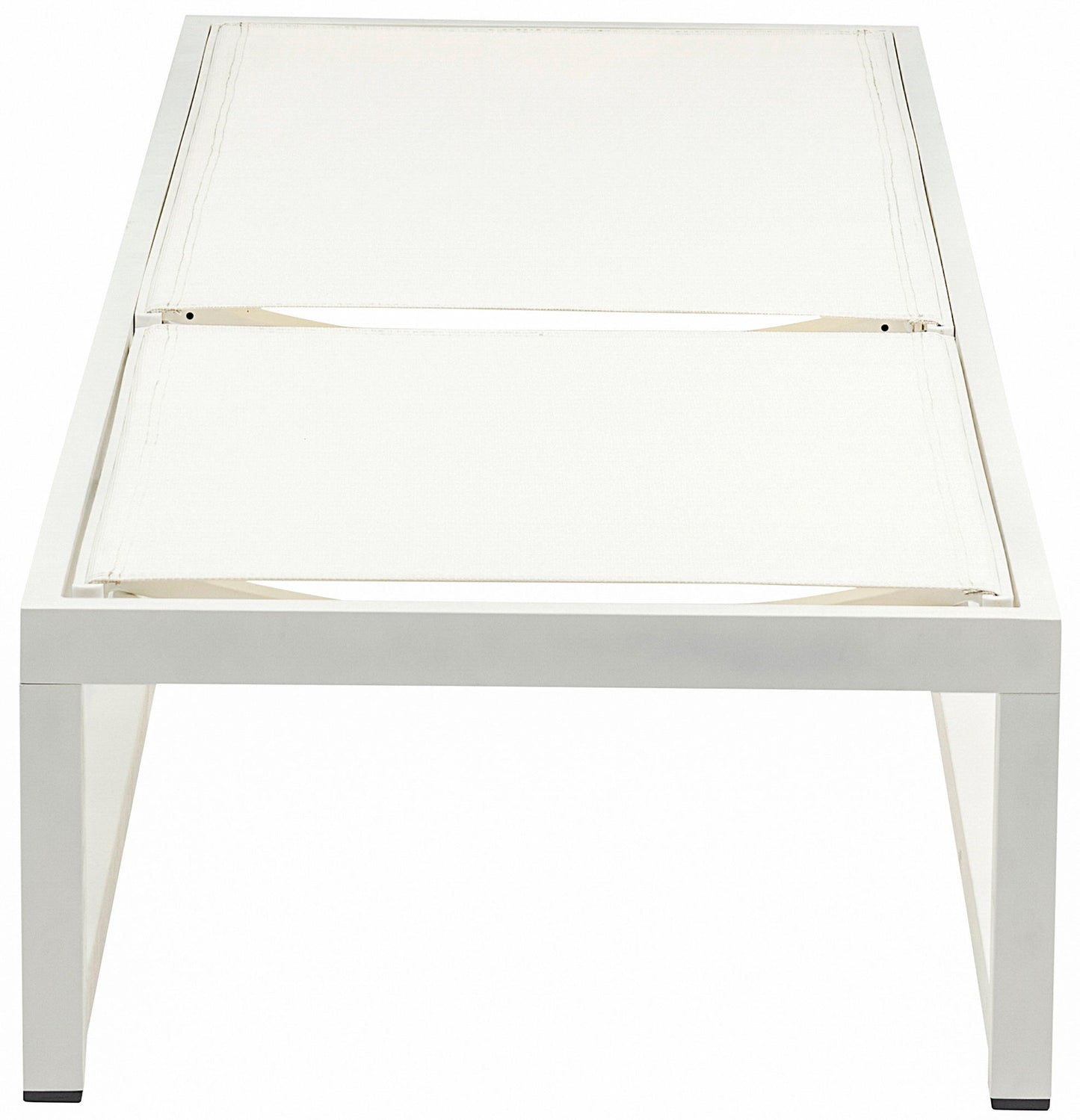 Maldives - Water Resistant Outdoor Patio Adjustable Sun Chaise Lounge Chair With White Base