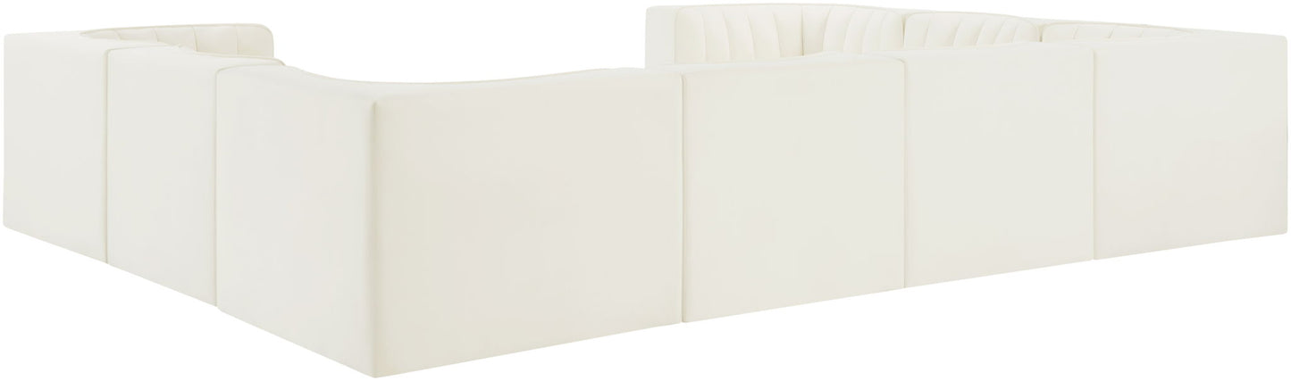 Rummi - Velvet Performance Fabric Upholstered Modular Sectional