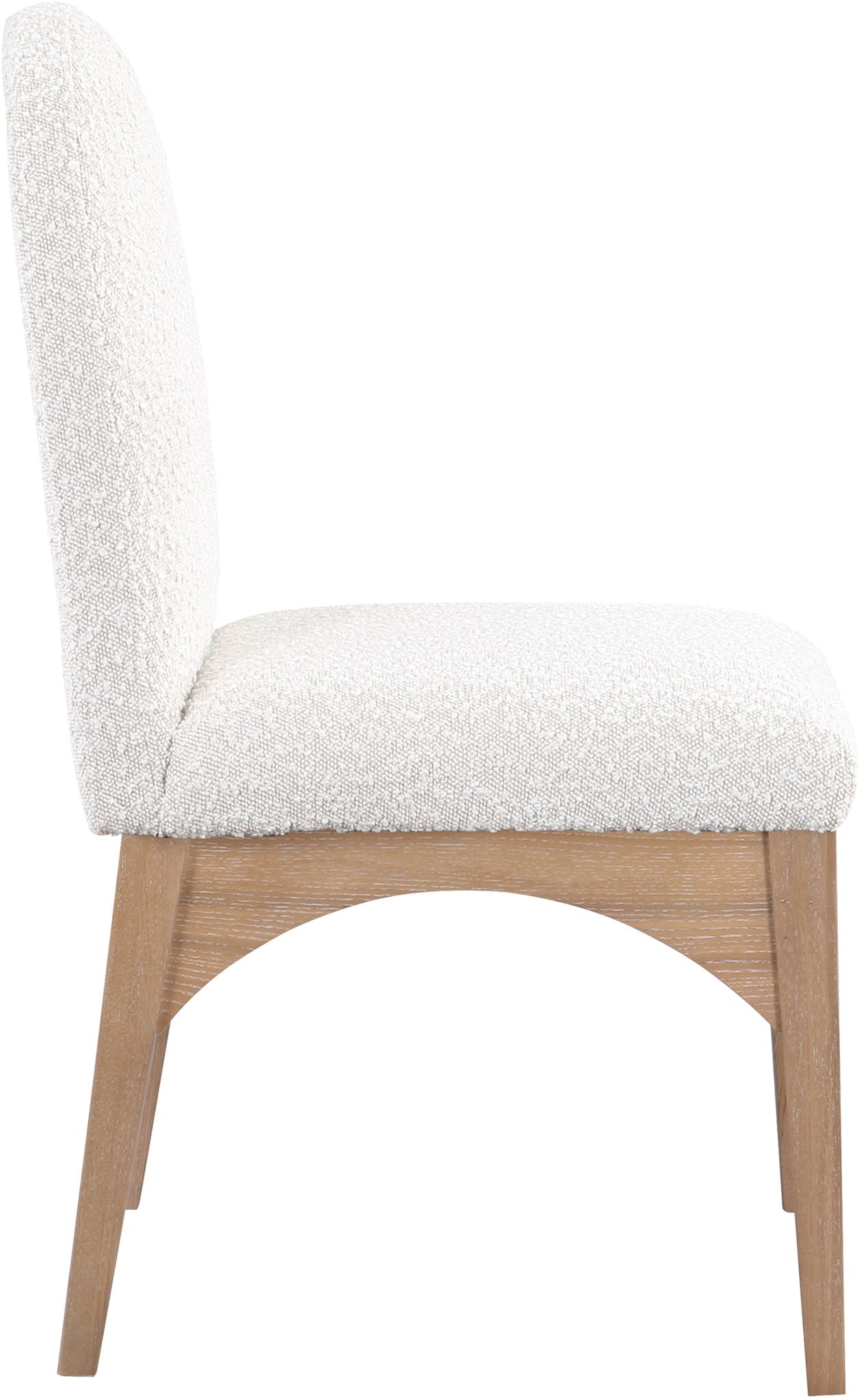 Waldorf - Boucle Dining Side Chair With Natural Legs