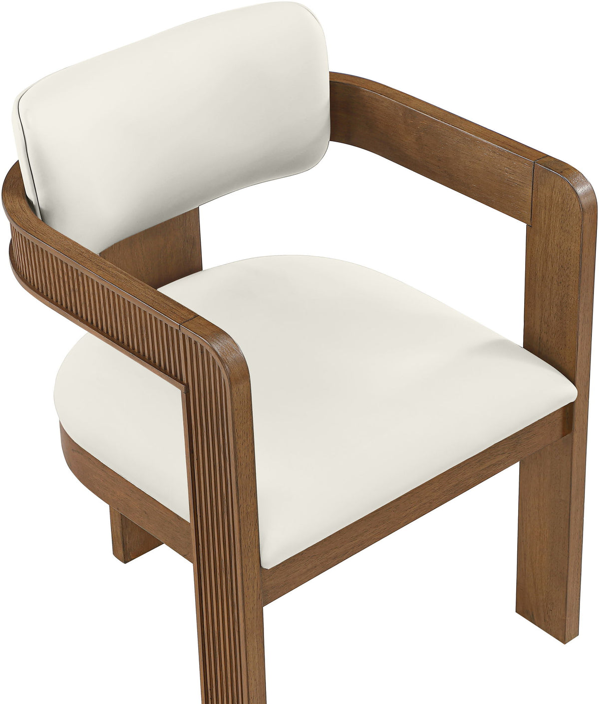 Sacha - Vegan Leather Upholstered Dining Chair With Brown Base (Set of 2)