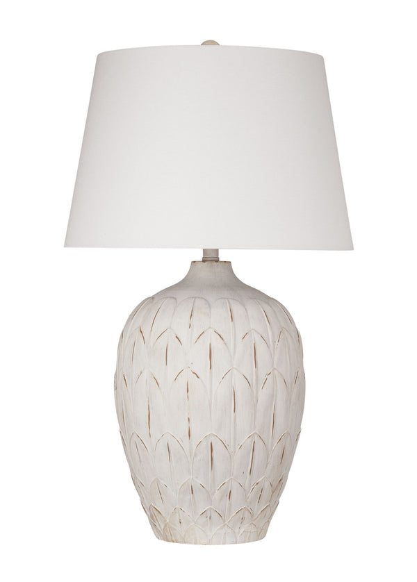 Deveron - Table Lamp - Distressed Cream