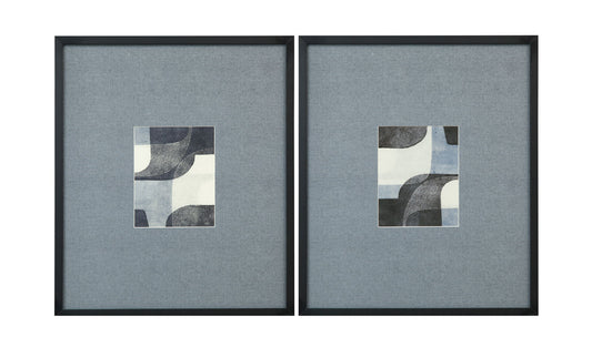 Urban Bound Framed Print (Set of 2) - Dark Gray