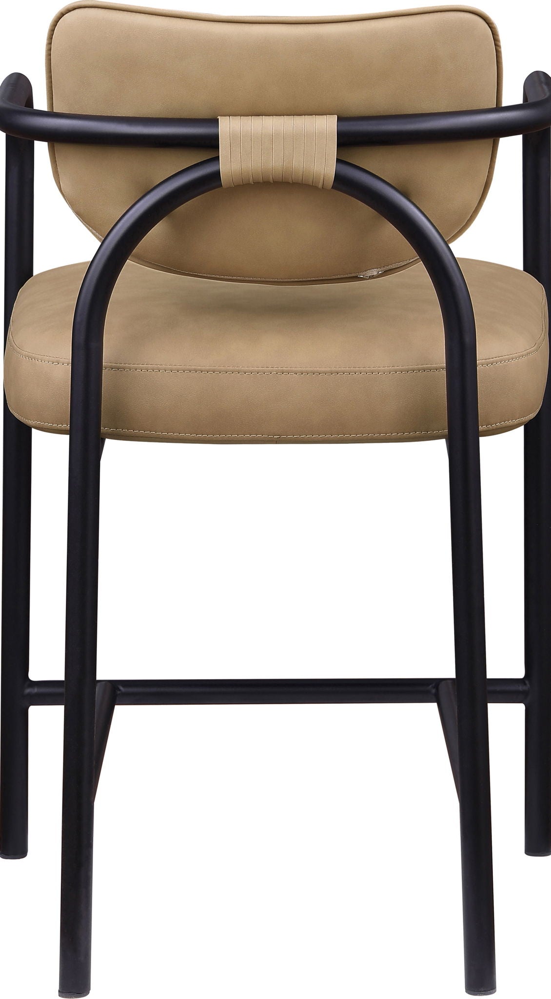 Serava - Faux Leather Upholstered Bar Stool - Tan