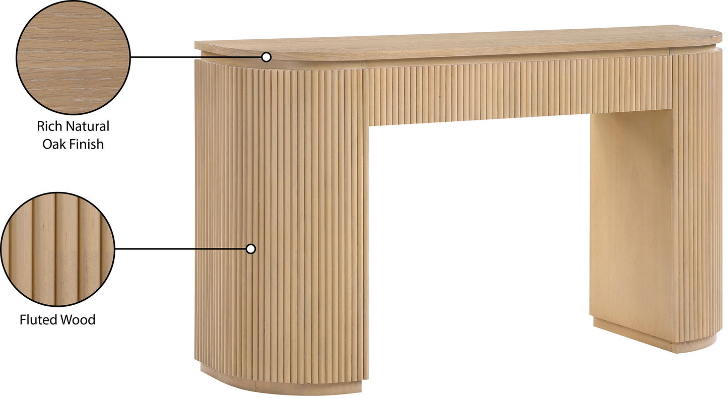 Astrid - Solid Wood And Oak Veneer Console Table