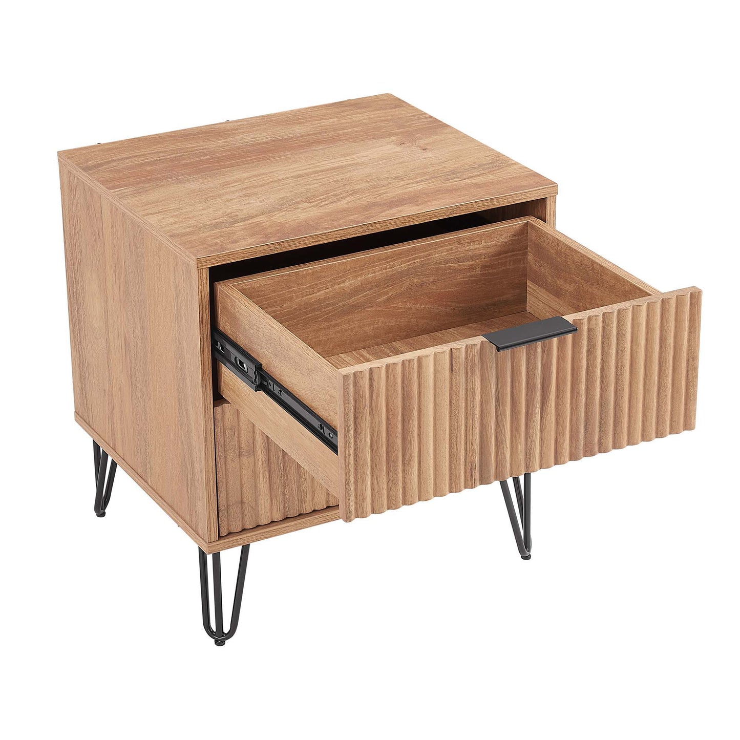 Manhattan Dumbo - Fluted 2-Drawer Nightstand