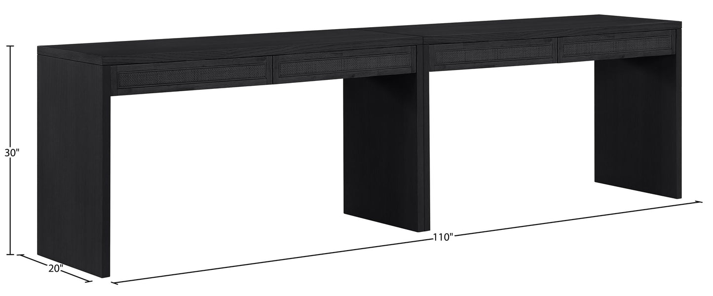 Avro - Solid Wood And Oak Veneer Desk