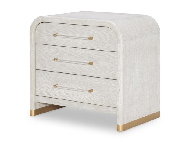 Miramar - Three Drawer Nightstand - Oyster