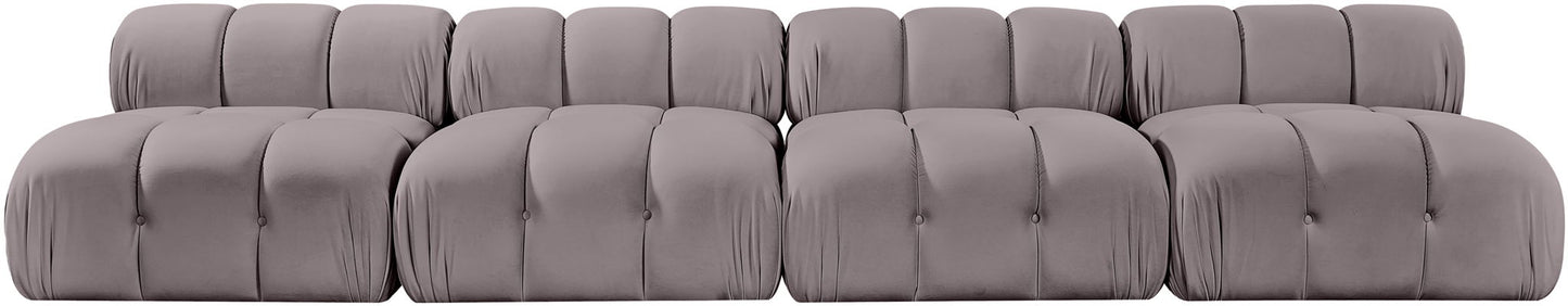 Orin - Velvet 4 Piece Modular Sofa
