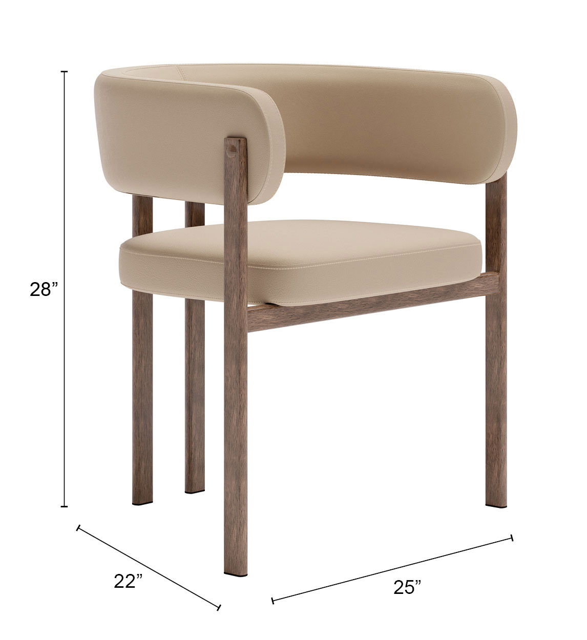 Ruge - Dining Chair (Set of 2) - Beige