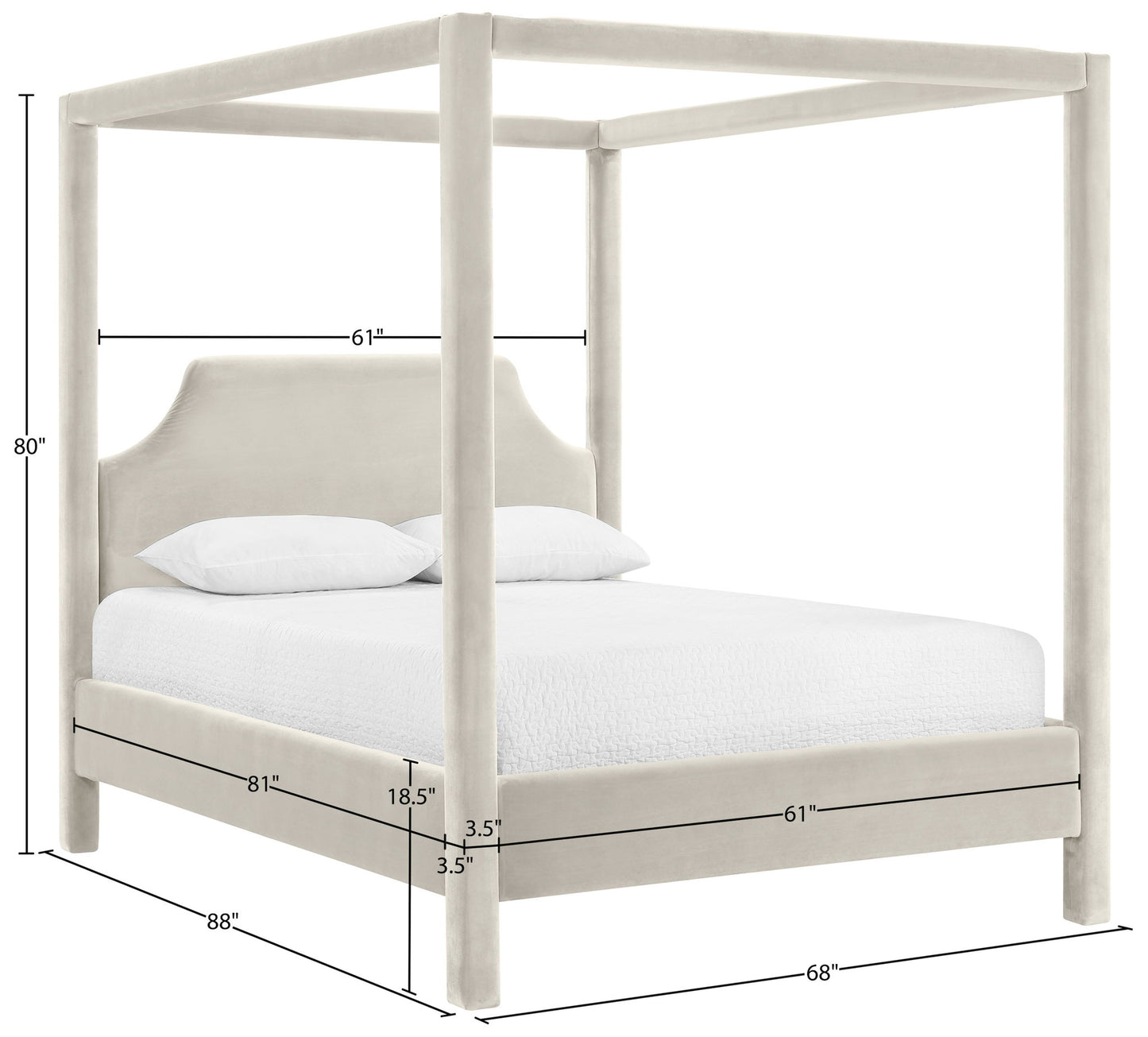 Dawson - Velvet Upholstered Bed