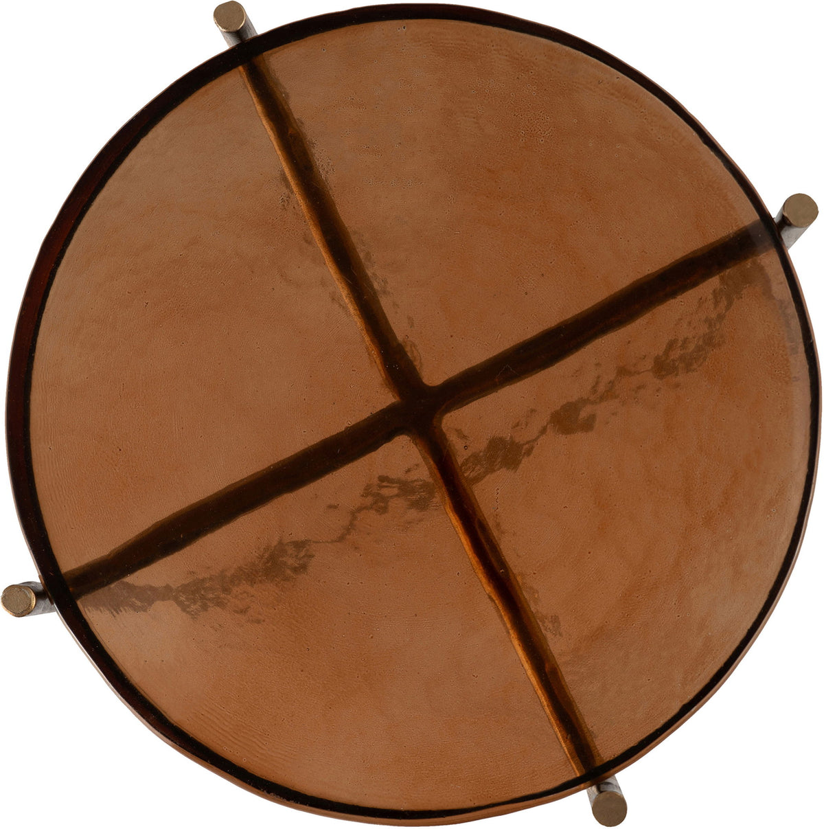 Vetra - Iron Base Bunching End Table - Brass