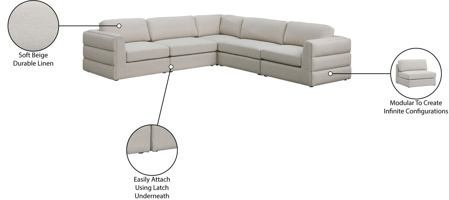 Beckham - 5 Piece Modular Corner Sectional