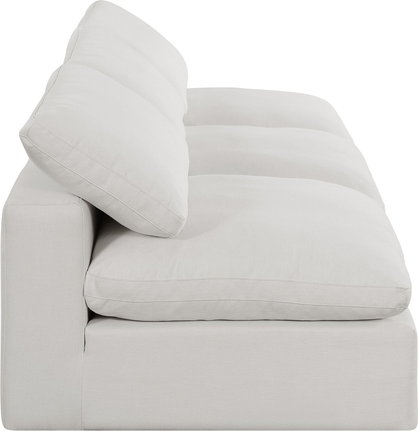 Comfy - Linen Modular Armless Sofa 3 Seats