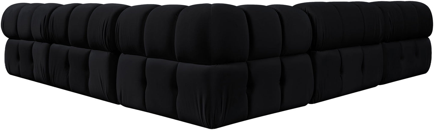 Orin - Velvet Fabric 5 Piece Modular Sectional