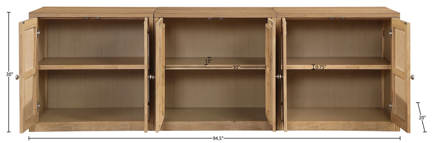 Vero - Solid Wood And Oak Venee Sideboard/Buffet