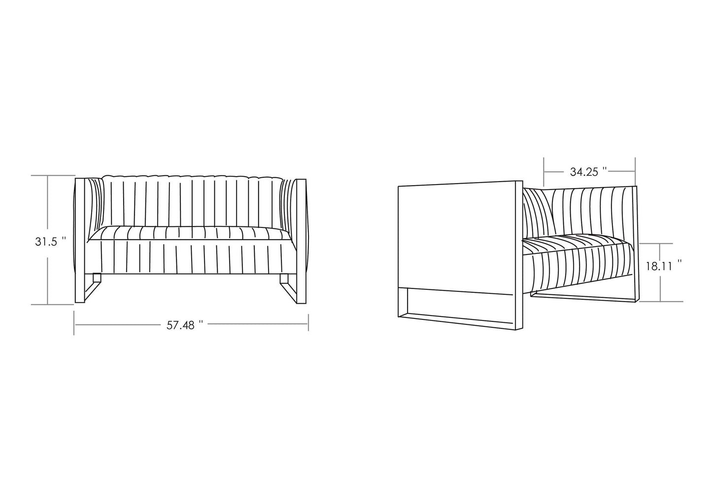 Manhattan Trillium - Loveseat