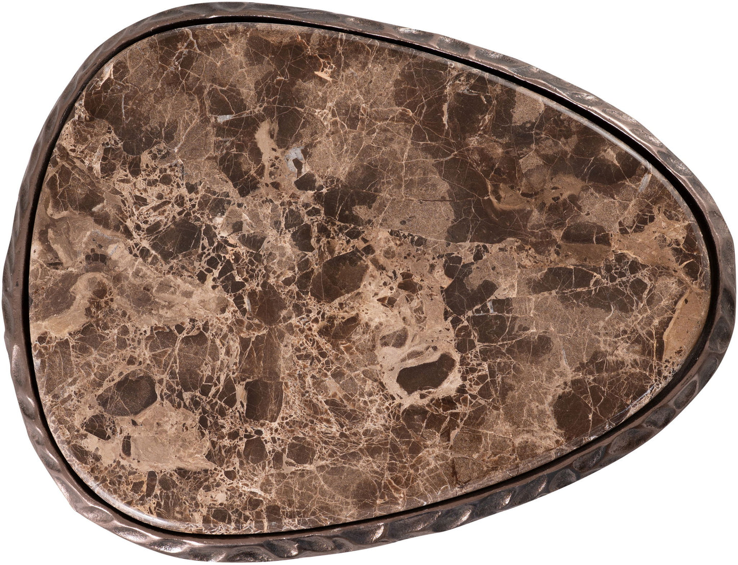 Gild - Aluminum Base And Genuine Marble Top Table - Bronze Finish