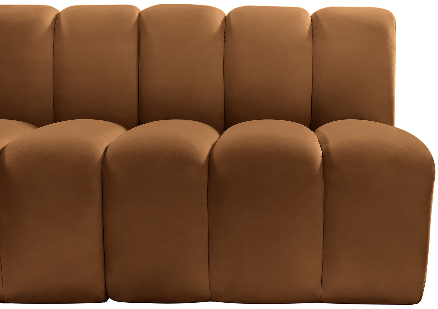 Arc - Velvet 3 Piece Modular Straight Sofa