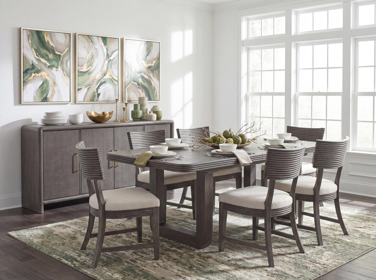 Maren - Double Pedestal Dining Table With Leaf