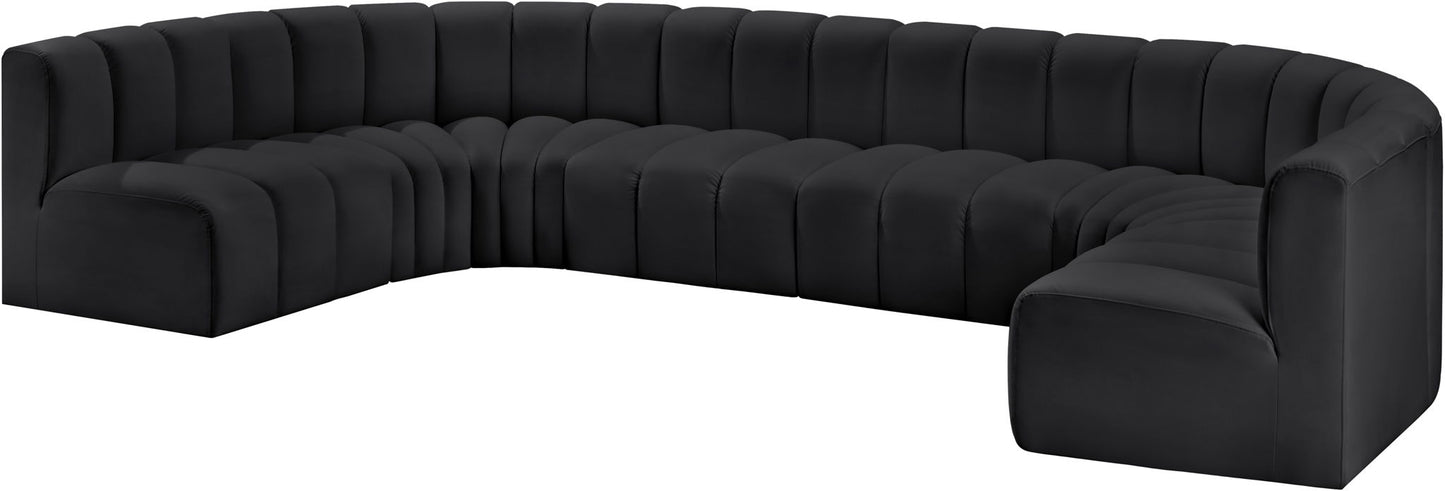 Arc - Faux Leather Modular U-Shaped Sectional