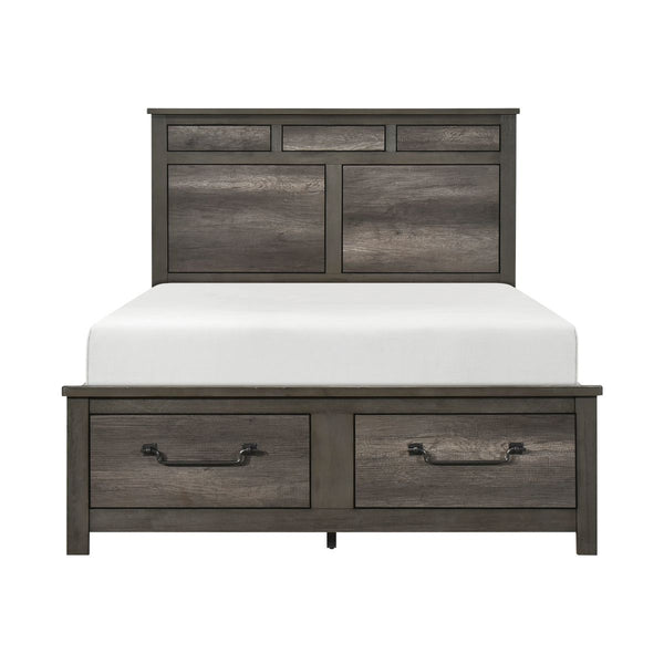 Lenior California King Platform Bed with Footboard Storage
