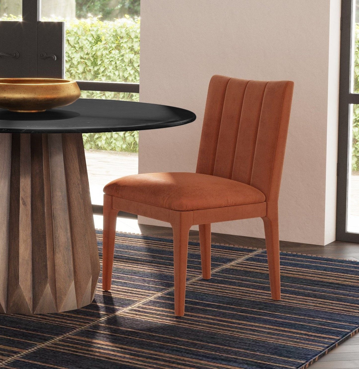 Brianne - Dining Chair (Set of 2) - Rust Orange