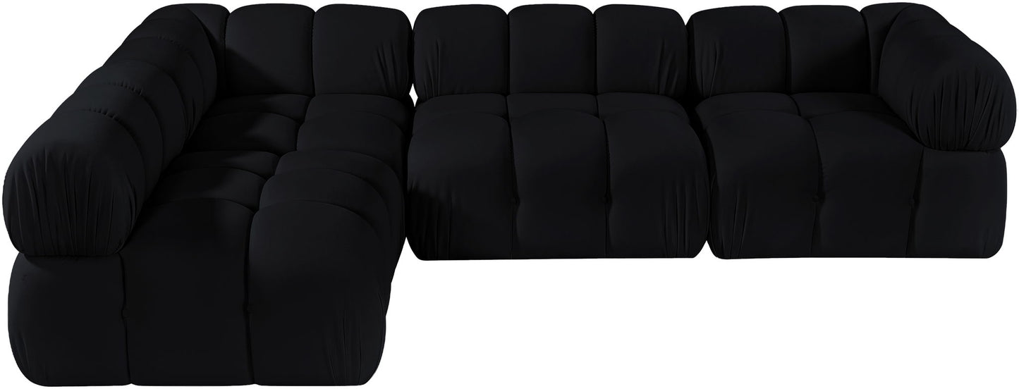 Orin - Fabric Velvet 4 Piece Modular Sectional