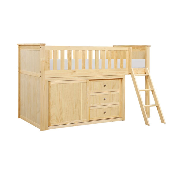 Bartly Low Loft Bunk with Dresser