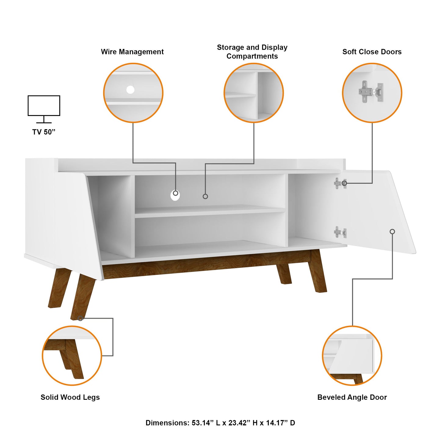 Manhattan Marcus - 53" TV Stand