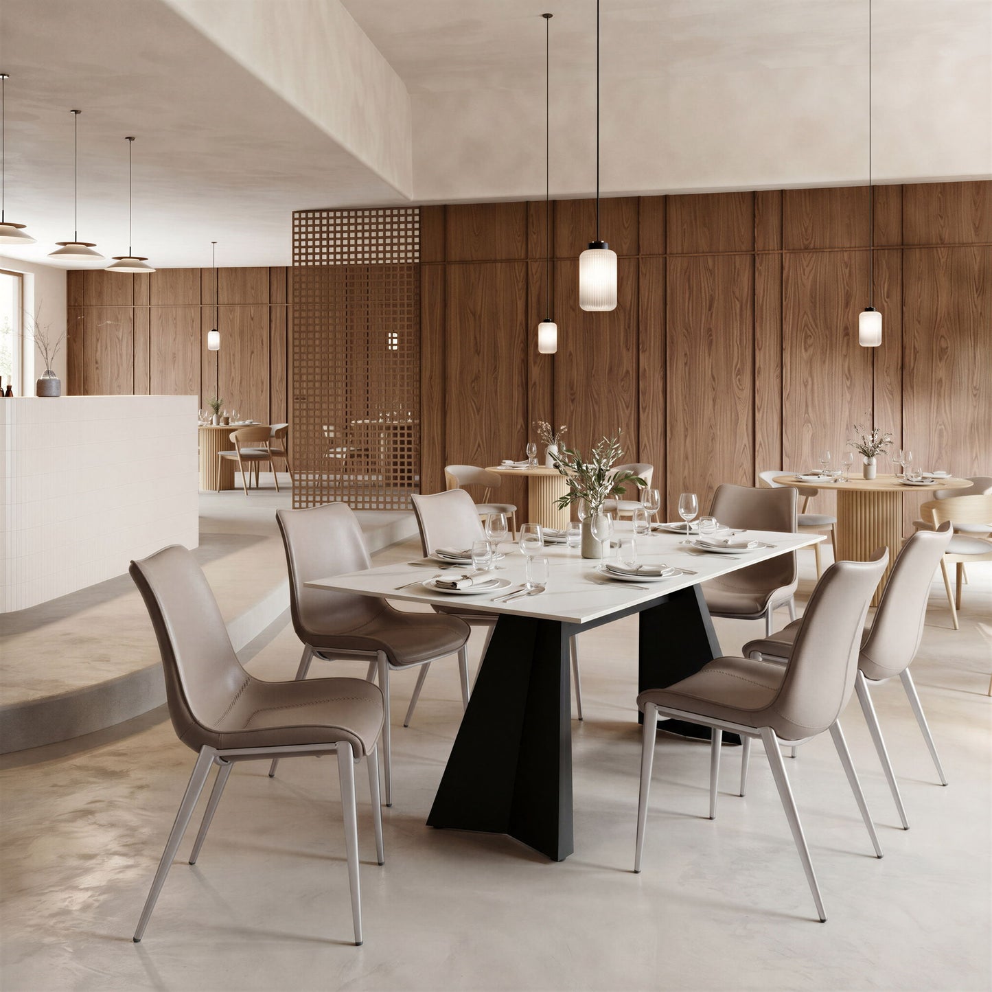 Inky - Dining Table - White
