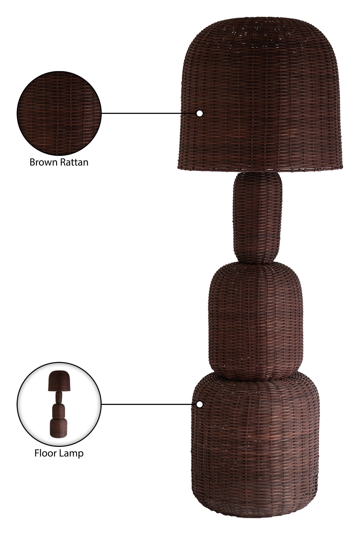 Harvest - Rattan Floor Lamp