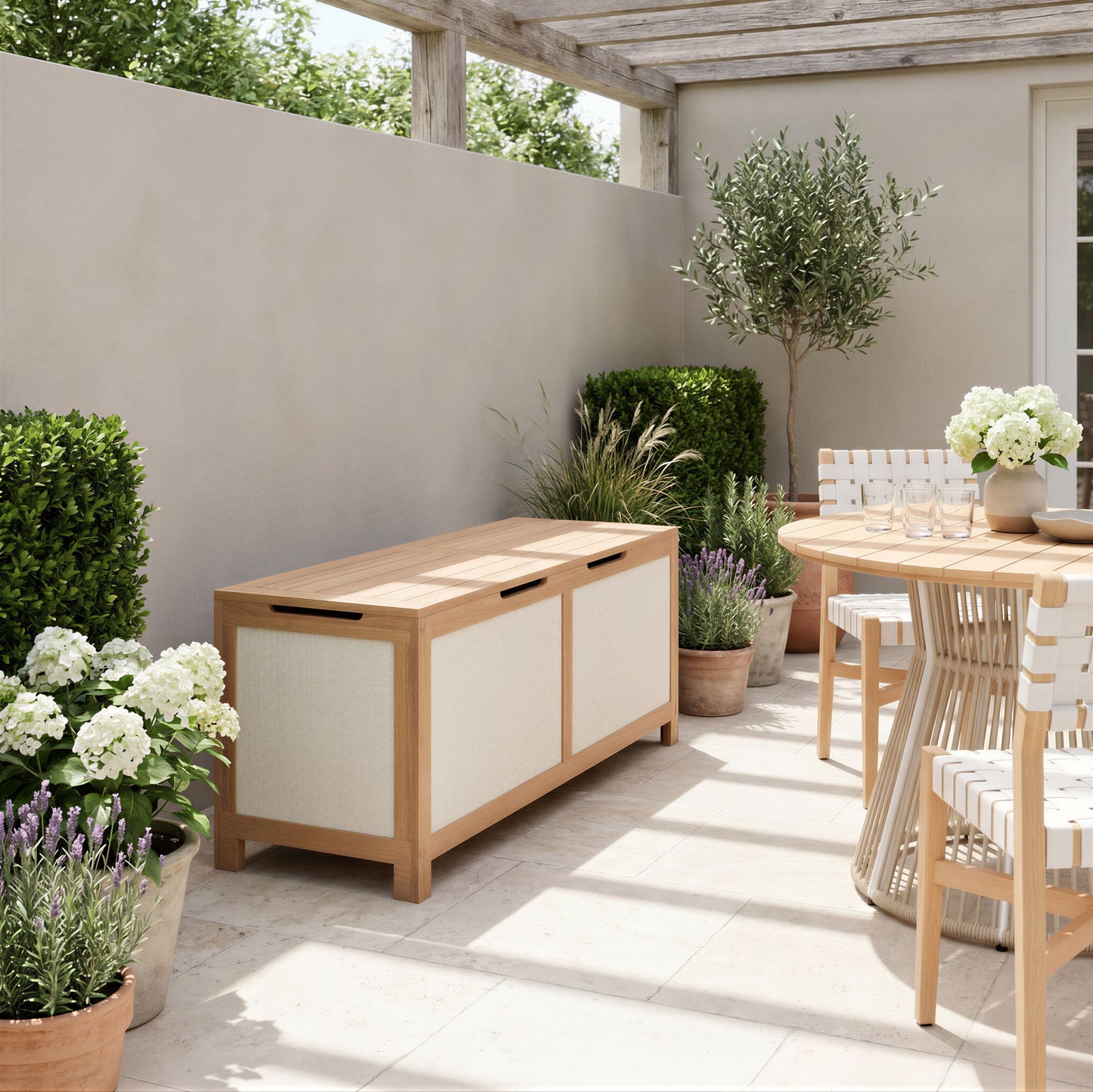 Valtan - Storage Chest - Natural / Beige