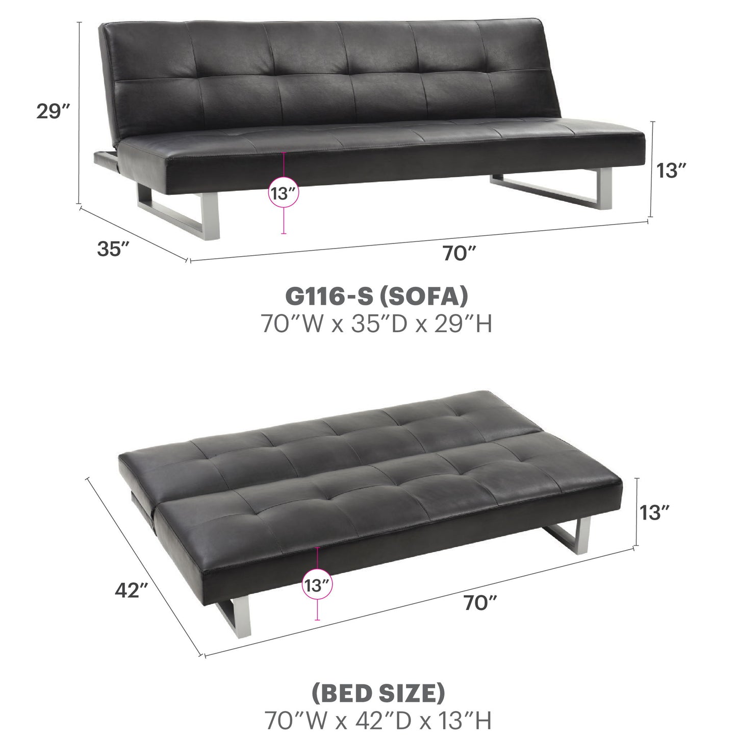 Glory Furniture - Chroma - Sofa Bed