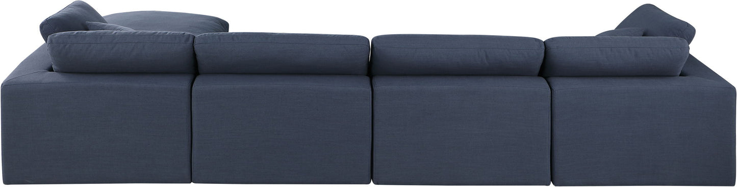 Comfy - 5 Piece Linen Modular Sectional With Chaise