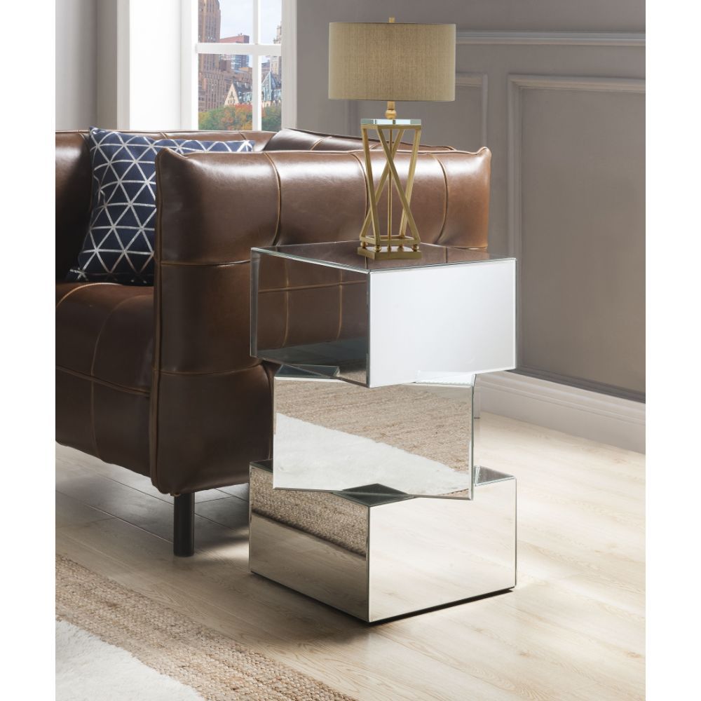 Dominic - 20" End Table - Mirrored