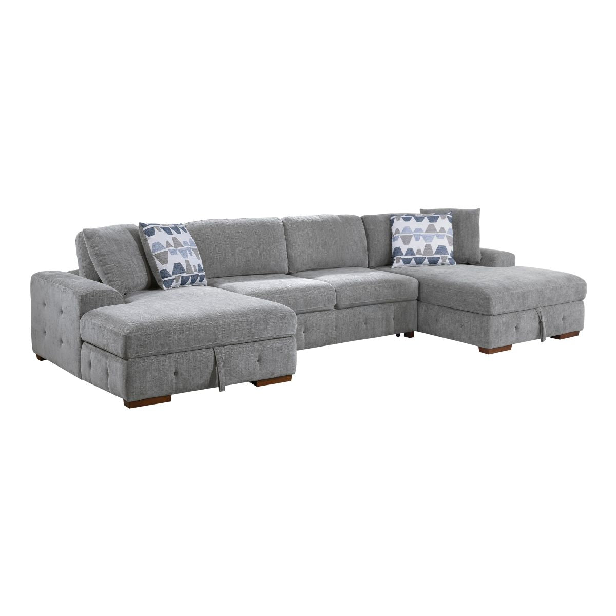 Raife 3-Piece Sectional with Left and Right Chaise