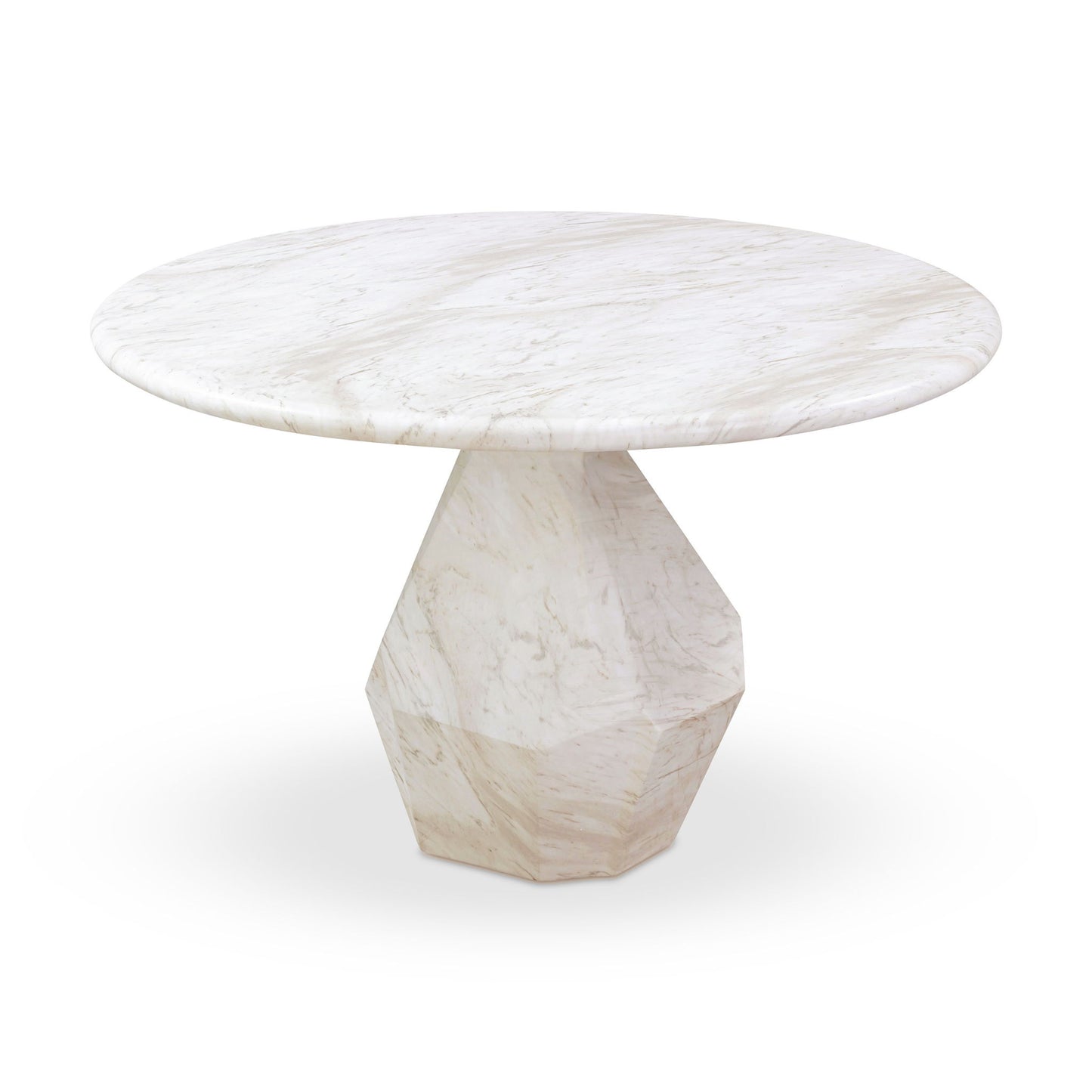 Esme - 48" Indoor / Outdoor Round Dining Table - White