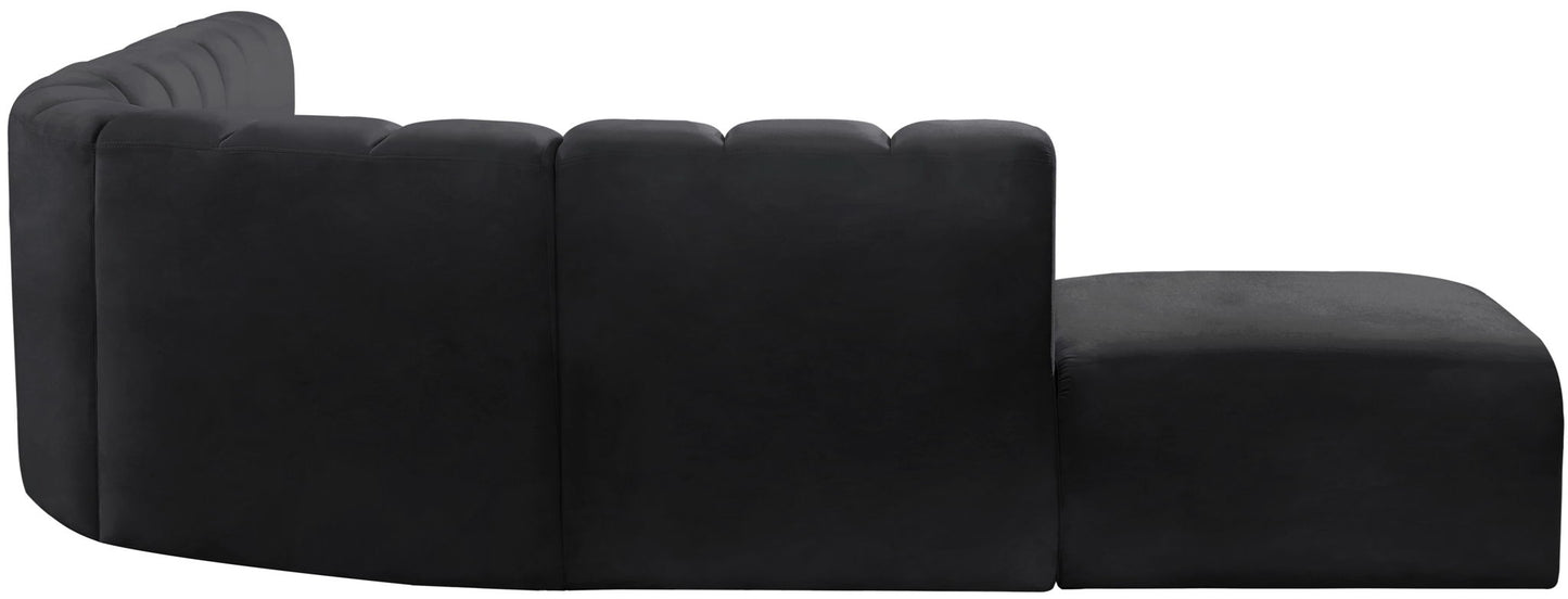 Arc - Velvet 7 Piece Corner Modular Sofa