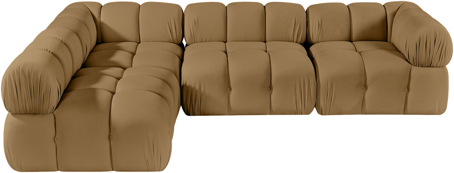 Orin - Fabric Velvet 4 Piece Modular Sectional