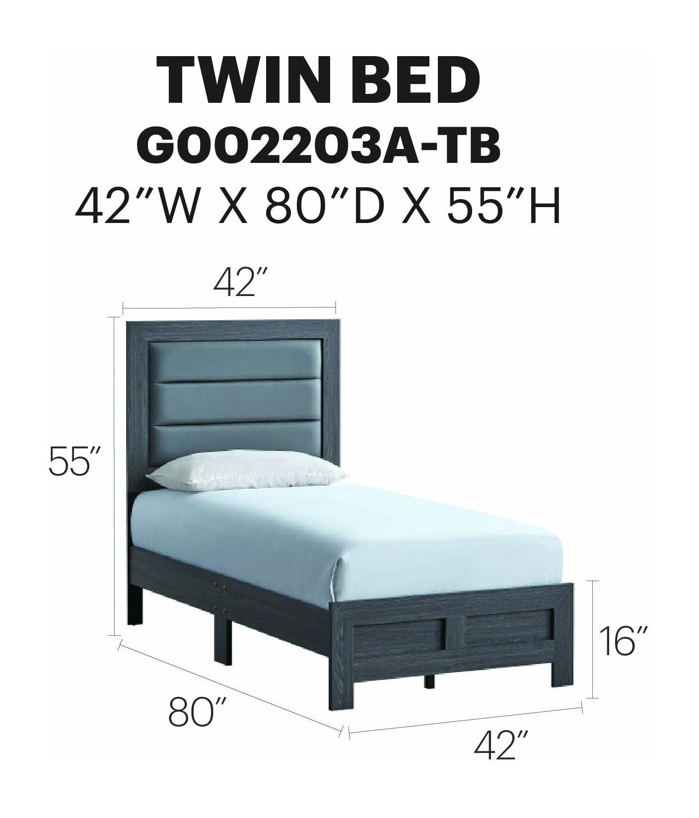 Glory Furniture - Plano - Upholstered Bed